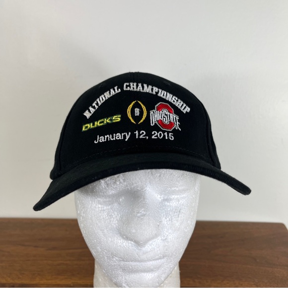 Ohio State Buckeyes Vs Oregon Ducks Strapback Hat NCAA Football 2015 OSU UO - Picture 2 of 13